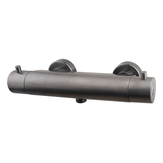 Wiesbaden Caral Cool Touch Thermostatische Douchemengkraan Gunmetal